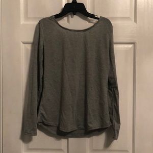 Long sleeve, open back